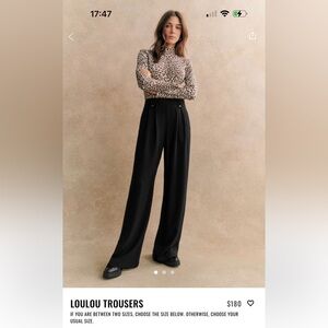 Sezane Loulou trousers size 6 (38). Excellent condition.